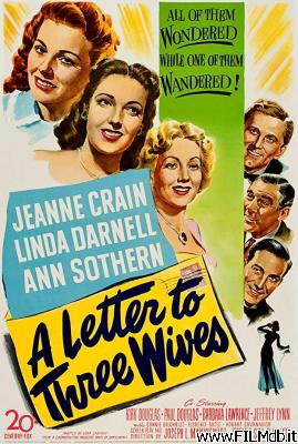 poster Locandina del film a letter to three wives