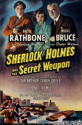 Cartel de la pelicula Sherlock Holmes y el arma secreta