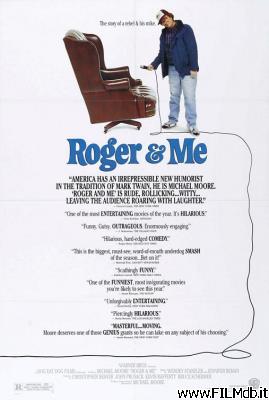 Locandina del film Roger and me, Roger e io