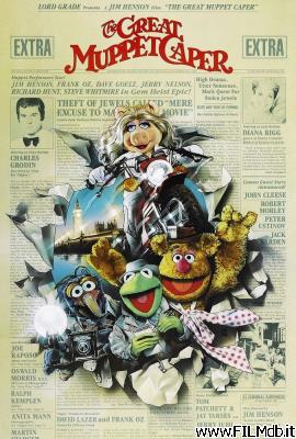 poster Locandina del film giallo in casa muppet