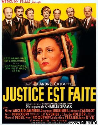 Affiche de film Justice est faite