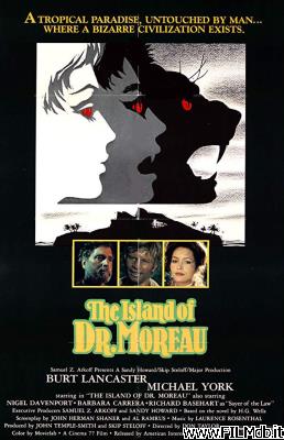 Affiche de film l'isola del dottor moreau