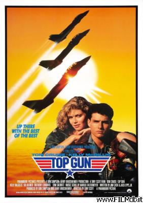 Cartel de la pelicula Top Gun. Ídolos del aire
