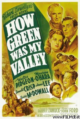 Affiche de film com'era verde la mia valle