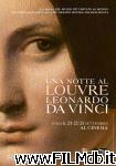 poster del film Una notte al Louvre. Leonardo da Vinci